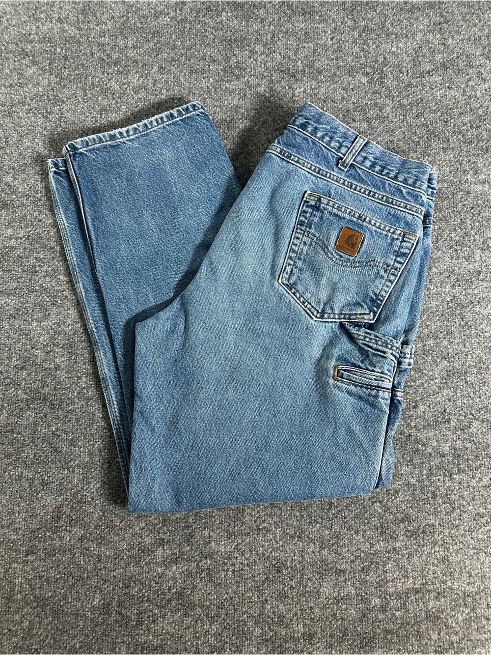 Vintage Carharrt Mens Carpenter Denim Jeans B171-DST 40X32